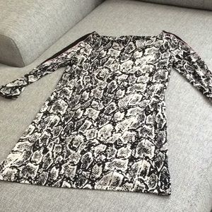 Style & Co. Petite Small Zebra Mini Dress